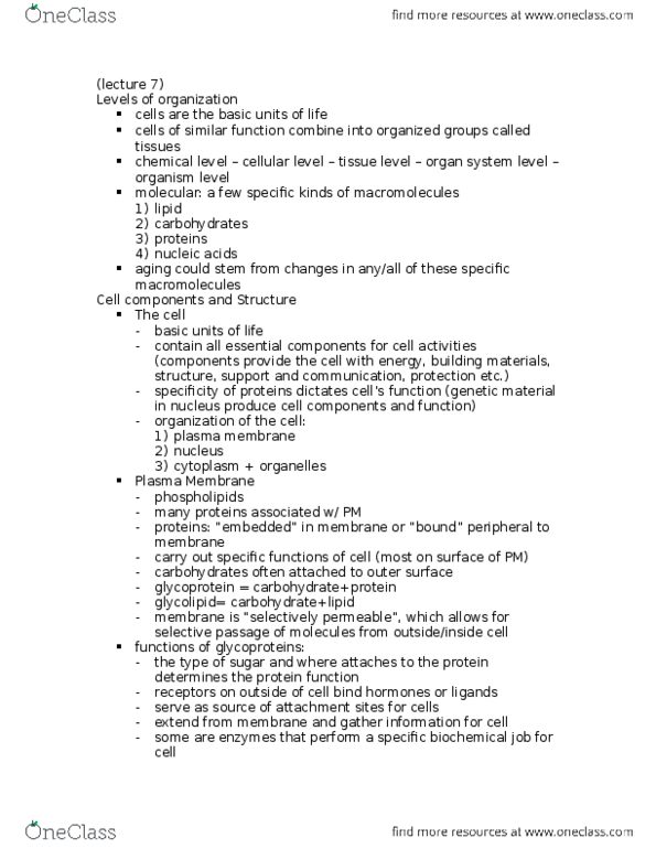 BIOL355 Lecture Notes - Lecture 7: Single-Nucleotide Polymorphism, Senescence, Centenarian thumbnail