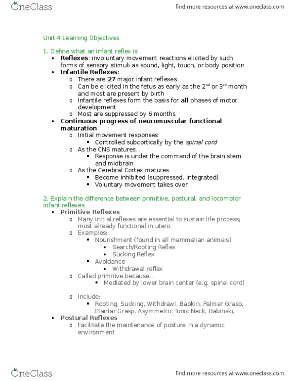 KIN 284 Lecture Notes - Lecture 1: Olin, Blood Test, Fetus thumbnail