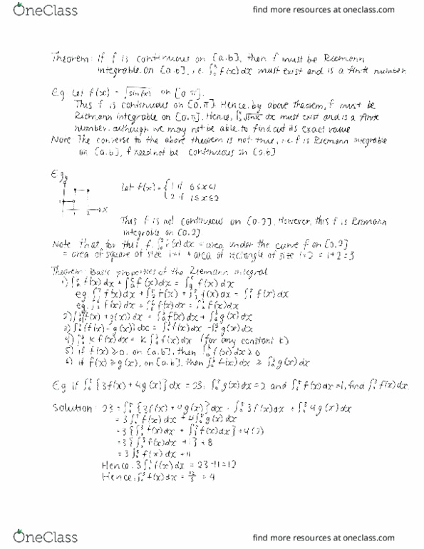 MAT136H1 Lecture 4: The Fundamental Theorem of Calculus Part II thumbnail