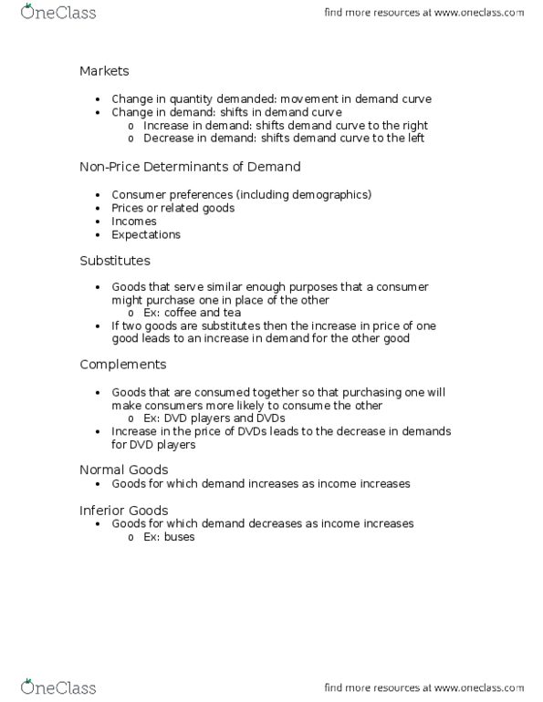 ECON 200 Lecture Notes - Lecture 2: Economic Equilibrium, Demand Curve thumbnail