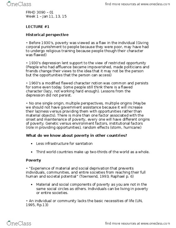 FRHD 3090 Lecture Notes - Lecture 7: Median Income, Human Resources Development Canada, Income Distribution thumbnail