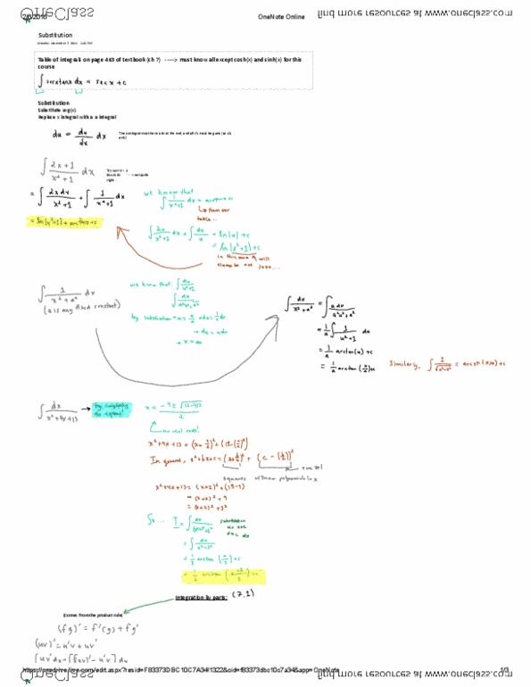 MAT 1320 Lecture 16: MAT 1320 - Integral, Substitution thumbnail