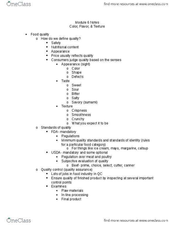 FOS 3042 Lecture Notes - Lecture 6: Maillard Reaction, Reactive Oxygen Species, Federal Food, Drug, And Cosmetic Act thumbnail