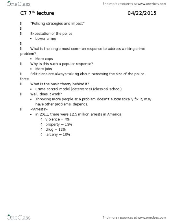 CRM/LAW C7 Lecture Notes - Lecture 7: Multiracial, Border Search Exception, Johann Eck thumbnail