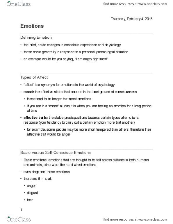 PSYO 1012 Lecture 11: Emotions thumbnail