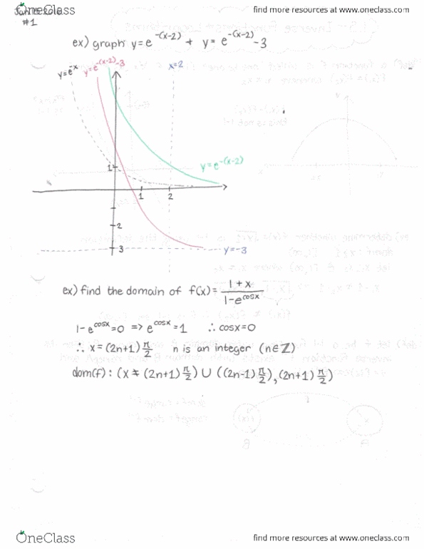 MATH114 Lecture Notes - Lecture 6: Farad, Inverse Function, Tx1 thumbnail