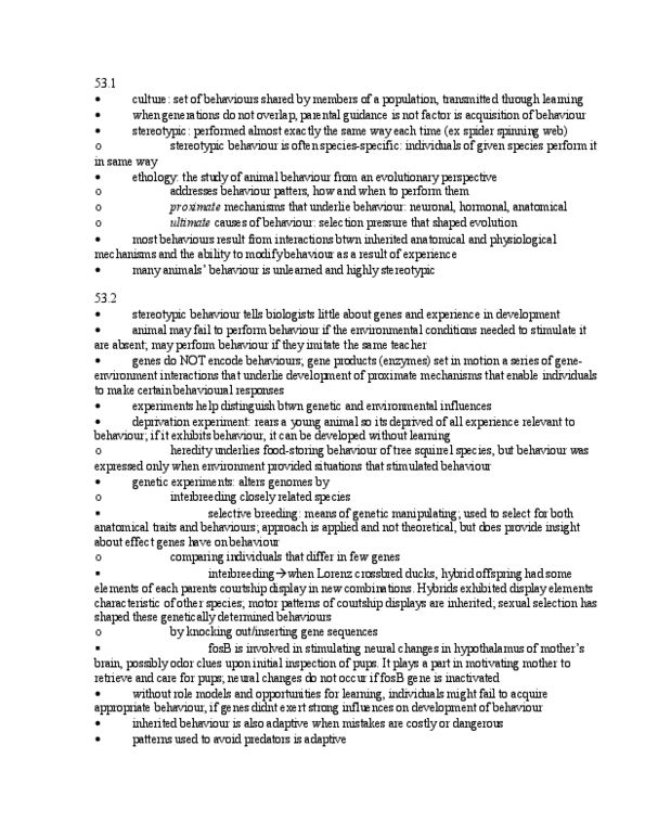 BIOB50H3 Chapter Notes -Eusociality, Freerunning, Inclusive Fitness thumbnail