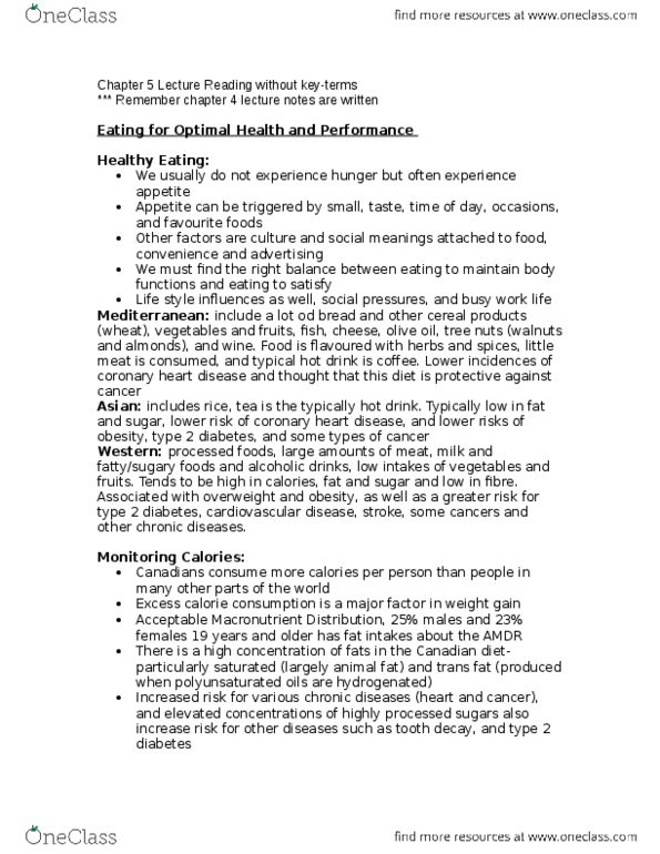 HLSC 1F90 Chapter Notes - Chapter 5: Dental Caries, Gastrointestinal Tract, Osteoporosis thumbnail