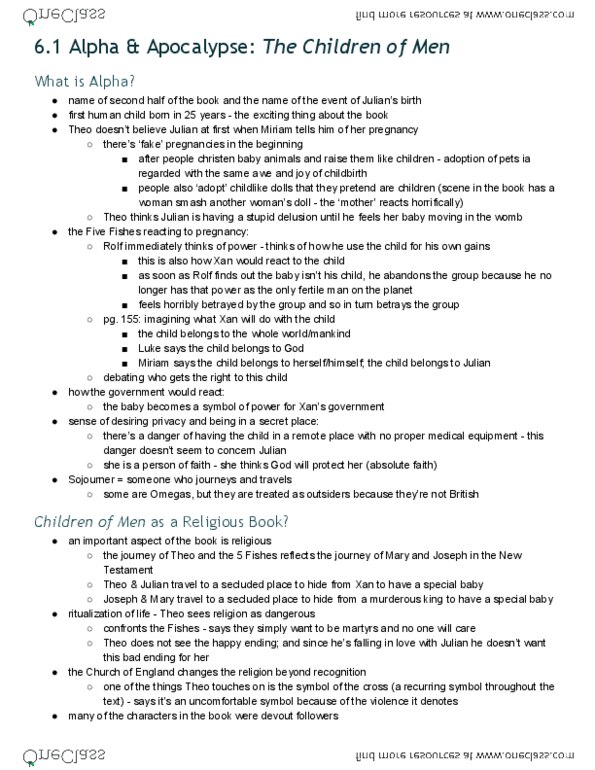 ENGB37H3 Lecture 11: ENGB37 Lecture 11: 6.1 Alpha & Apocalypse: The Children of Men thumbnail