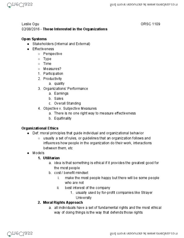 ORSC 1109 Lecture 7: Those Interested in Organizations (cont'd) thumbnail