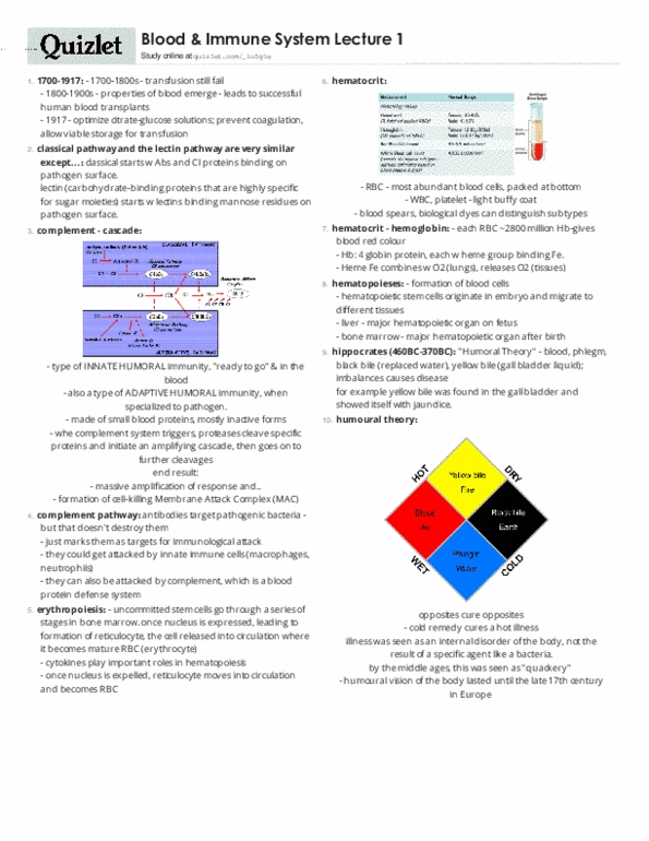 BIOM 3200 Lecture Notes - Lecture 1: Leukopoiesis, Antibody, Basophil thumbnail