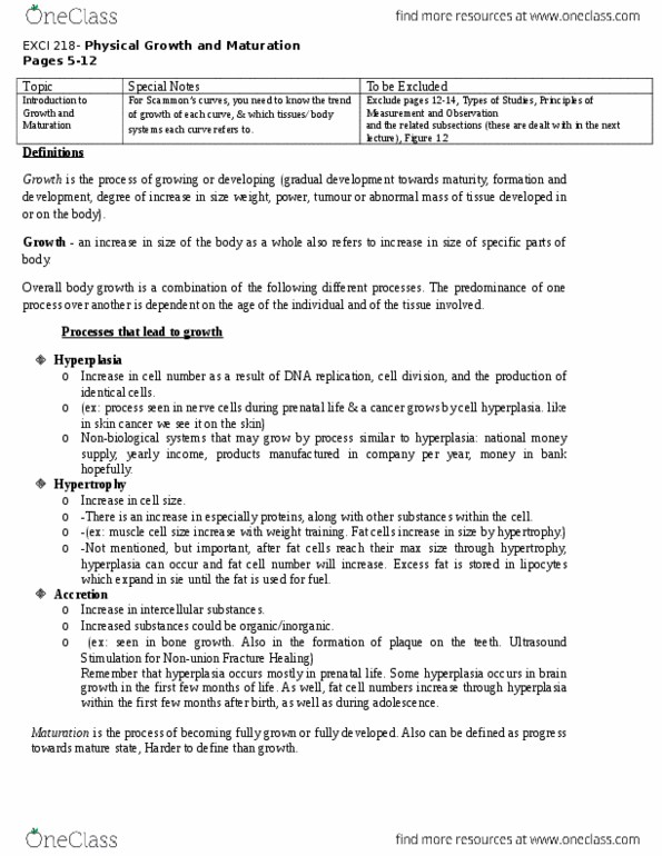 EXCI 218 Lecture 1: Physical Growth and Maturation (Lecture 1) thumbnail