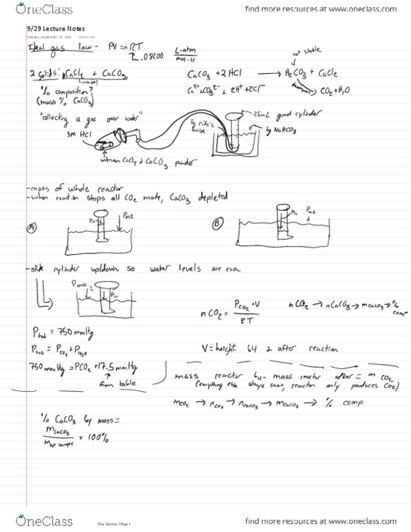 CHEM 125 Lecture 4: Ideal Gas Law Lecture Notes thumbnail
