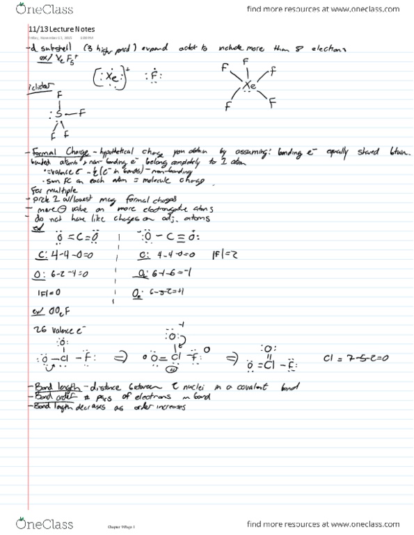 CHEM 130 Lecture 26: 9.10-9.11 Lecture Notes thumbnail