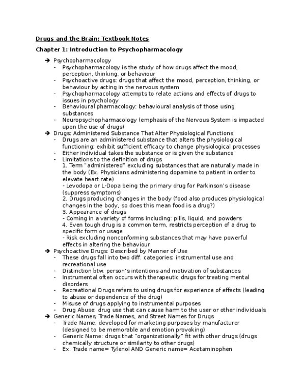 PSYC62H3 Chapter Notes - Chapter 1-3: Ligand-Gated Ion Channel, Pineal Gland, Cerebral Circulation thumbnail