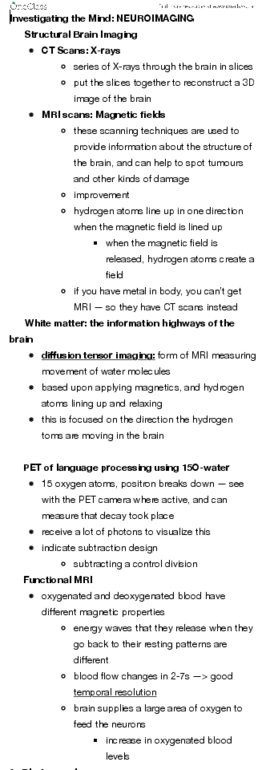 PSYC 101 Lecture Notes - Lecture 13: Positron, Radiography, White Matter thumbnail