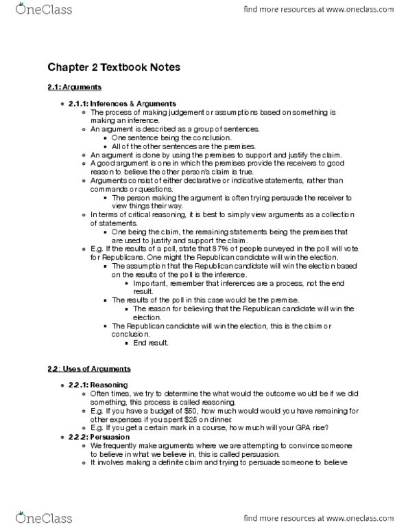 PHL145H5 Chapter Notes - Chapter 2: Raw Image Format, Institute For Operations Research And The Management Sciences thumbnail