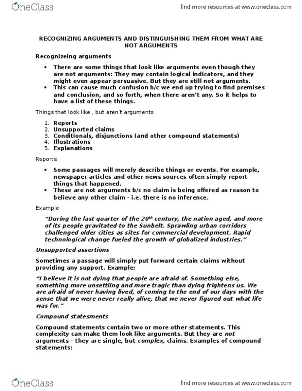 PHIL 2003 Lecture Notes - Lecture 4: Iceberg, Explanandum And Explanans thumbnail