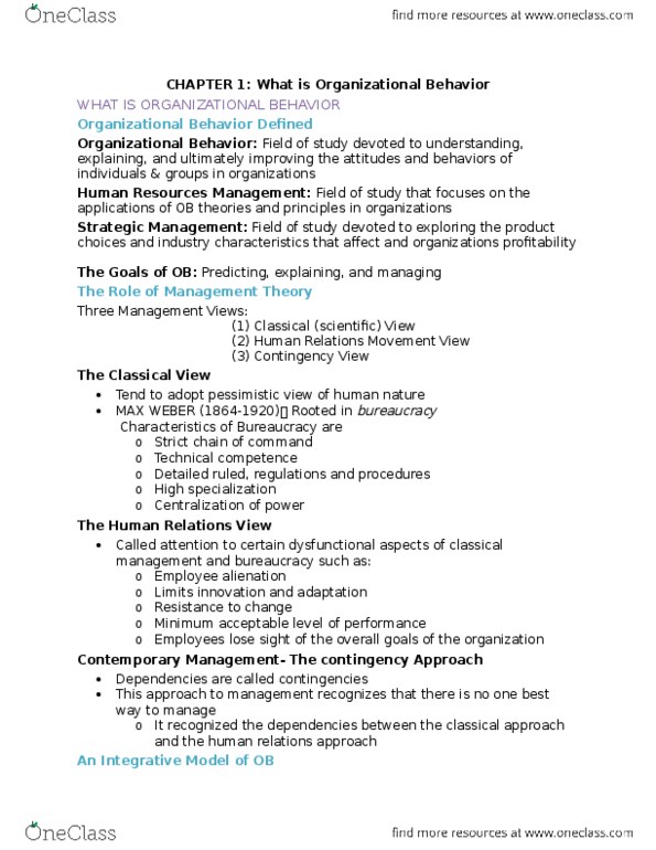 ADM 2336 Lecture Notes - Lecture 1: Organizational Commitment, Job Satisfaction, Transactional Leadership thumbnail