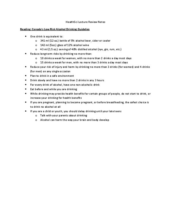 Health Sciences 1001A/B Chapter : 2012.03.27 - HSci 1001 Reading Review Notes.docx thumbnail
