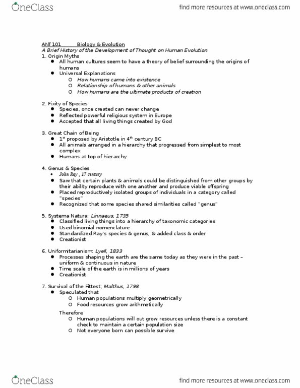 ANT101H5 Lecture 2: ANT lec2 & 3 evolution thumbnail