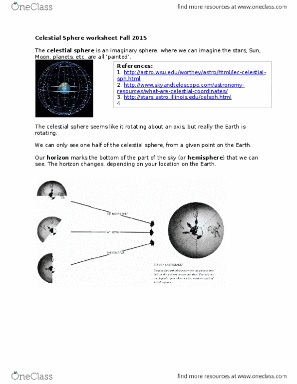 NATS 1745 Lecture Notes - Lecture 4: Celestial Pole, Circumpolar Star, Celestial Sphere thumbnail