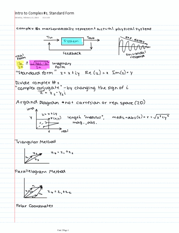 EGR 1301 Lecture Notes - Lecture 10: Parallelogram, Polar Coordinate System thumbnail