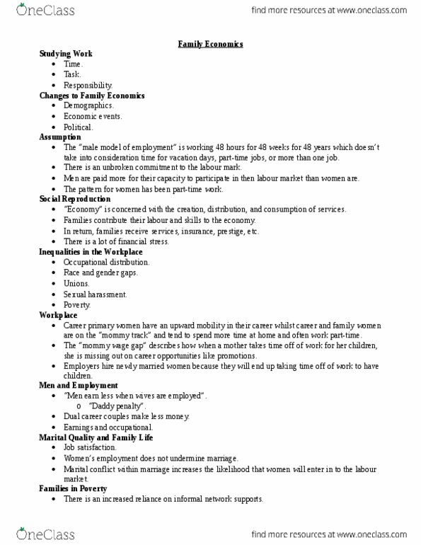 SOC 2103 Lecture Notes - Lecture 6: Job Satisfaction, Parental Leave thumbnail