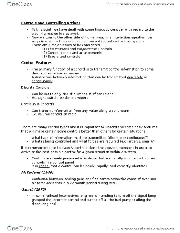 KINESIOL 4V03 Lecture Notes - Lecture 13: Signal Lamp, Light Switch, Knurling thumbnail