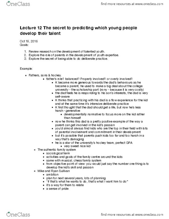 PSYC 471 Lecture Notes - Lecture 12: Michelle Wie, Narcissistic Parent, Retrospective Memory thumbnail
