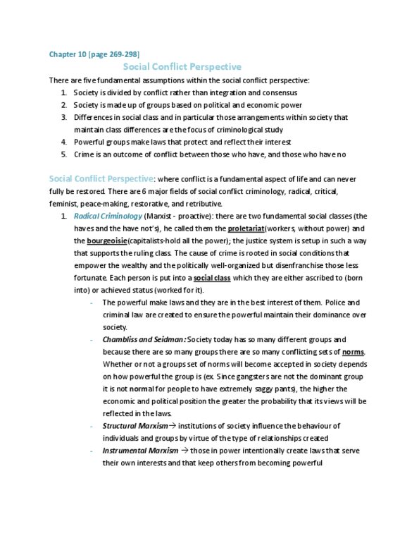 SOCI 2450 Chapter Notes - Chapter 10: Conflict Resolution, Administration Police, Community Policing thumbnail