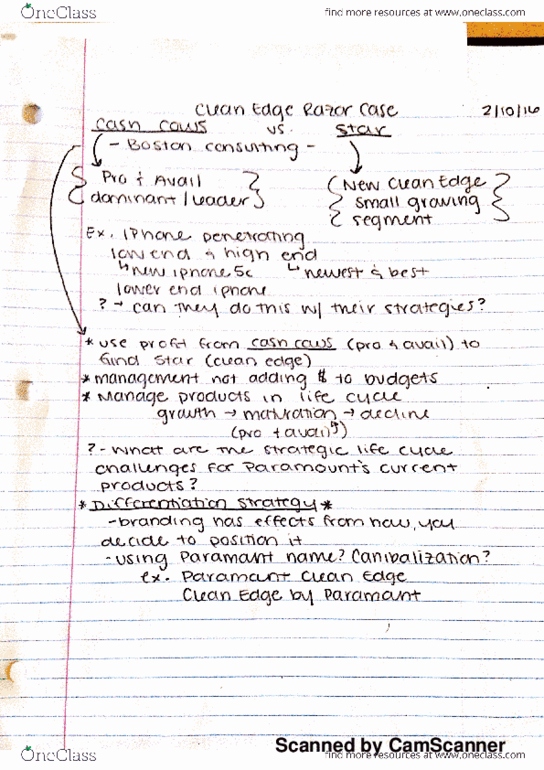 BUA 449 Lecture Notes - Lecture 5: Clean Edge, Iphone thumbnail