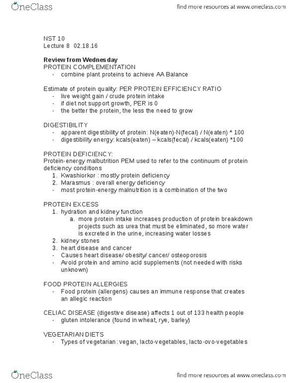 NUSCTX 10 Lecture Notes - Lecture 8: Gluten-Related Disorders, Gastrointestinal Disease, Kidney Stone Disease thumbnail