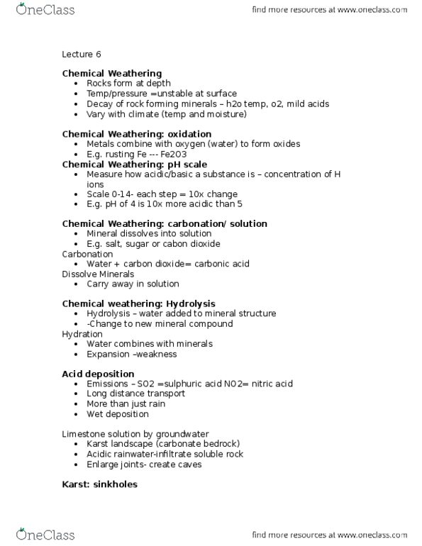 GEOG 1F91 Lecture Notes - Lecture 6: Eramosa Karst, Shear Strength, Slope Stability thumbnail