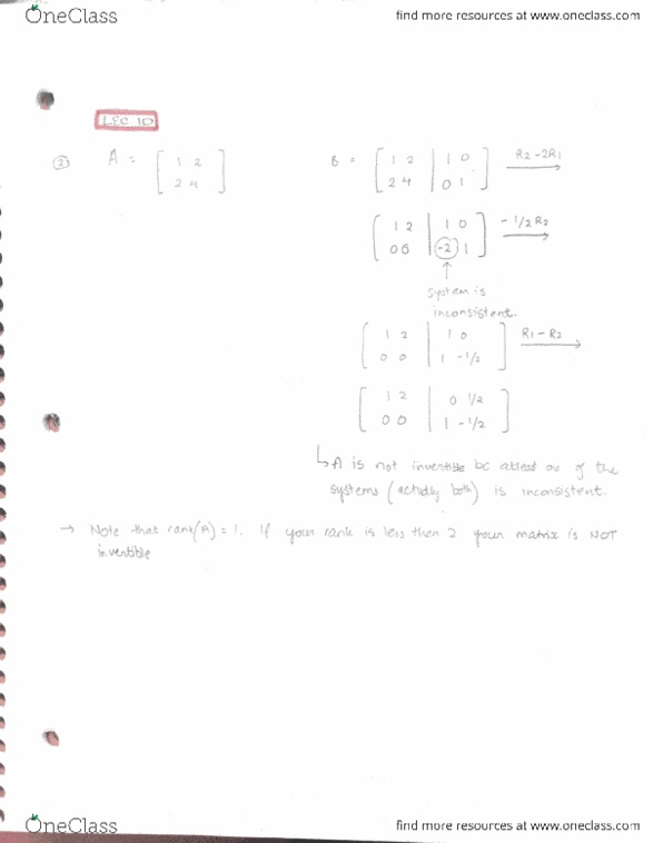 MATH 133 Lecture Notes - Lecture 1: Catalan Shawm, Gaussian Elimination thumbnail