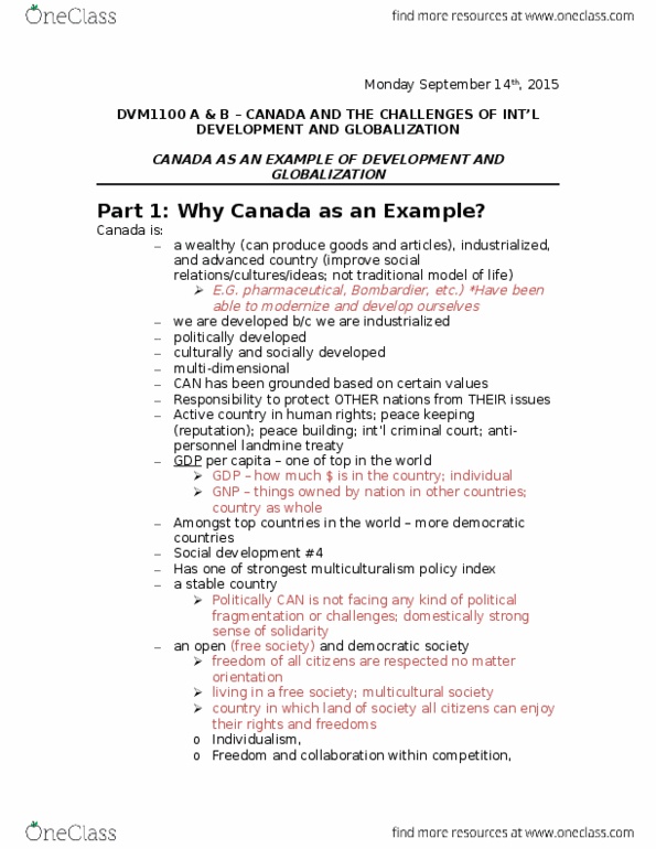 DVM 1100 Lecture Notes - Lecture 2: International Humanitarian Law, Social Progress, Population Ageing thumbnail