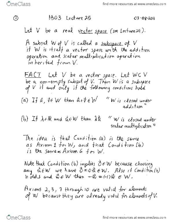 MATH 1B03 Lecture Notes - Lecture 25: Scalar Multiplication thumbnail