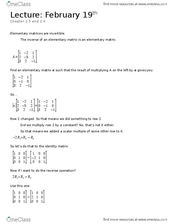 01:640:250 Lecture Notes - Lecture 10: Elementary Matrix, Identity Matrix thumbnail