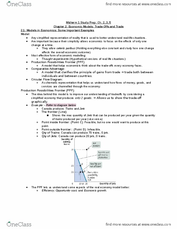 ECON 102 Chapter Notes - Chapter 2,3,5: Ceteris Paribus, Demand Curve, Economic Equilibrium thumbnail