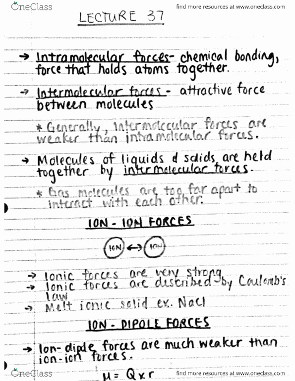 CHEM 1F92 Lecture Notes - Lecture 37: Strath, Hydrogen Bond thumbnail