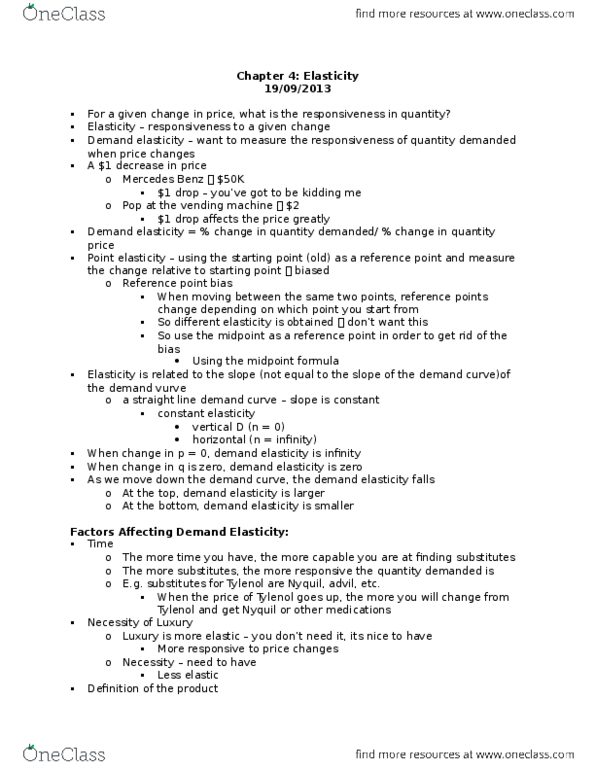 MGEA01H3 Lecture Notes - Lecture 4: Nyquil, Price Elasticity Of Demand, Vending Machine thumbnail