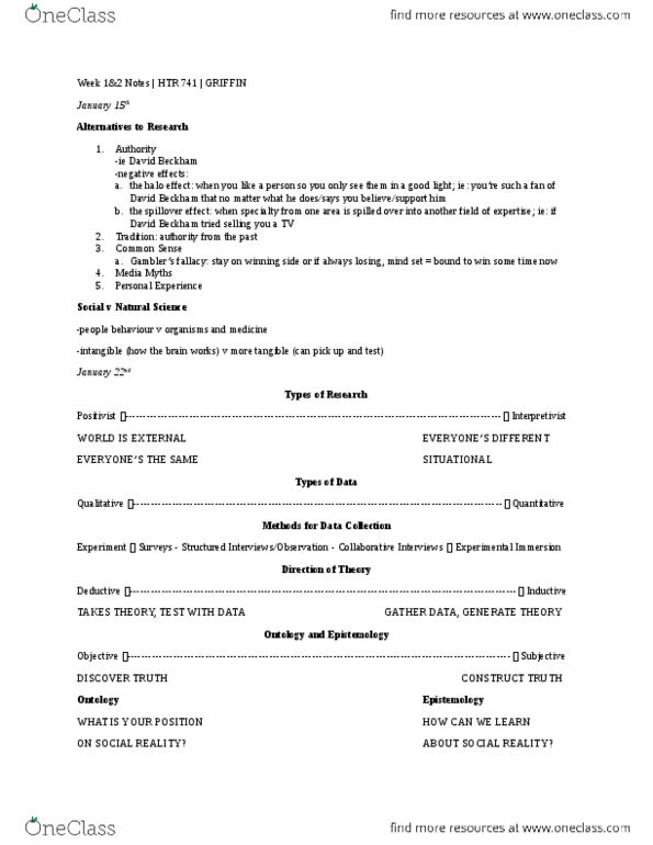 HTR 741 Lecture Notes - Lecture 1: David Beckham thumbnail