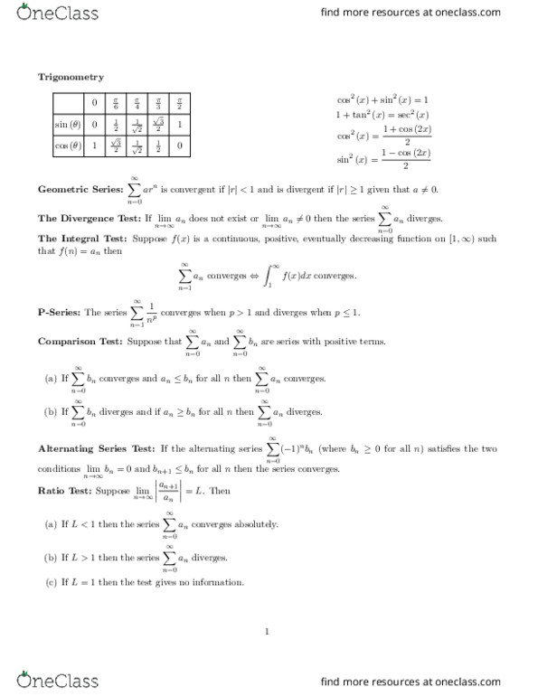 MATH128 Lecture Notes - Lecture 1: Ibm System P, Ratio Test thumbnail