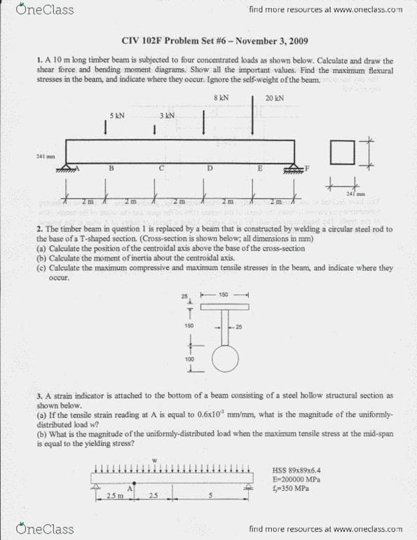 CIV102H1 Lecture Notes - Lecture 6: Stress (Mechanics) thumbnail