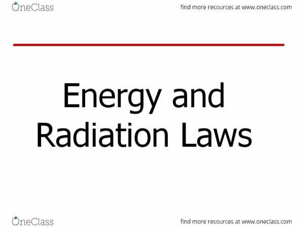 GEOG 214 Lecture Notes - Lecture 1: Radiant Flux, Radiant Energy, Infrared Thermometer thumbnail
