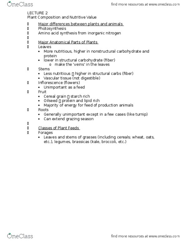 ANSC 2120 Lecture Notes - Lecture 2: Vicia, Inflorescence, Rhizobium thumbnail