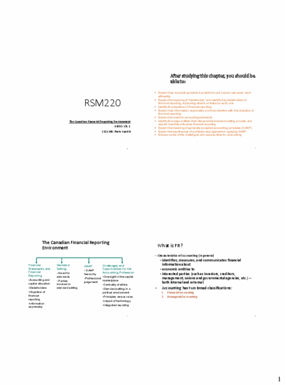 RSM220H1 Lecture Notes - Lecture 1: Financial Statement, Financial Accounting, Integrated Reporting thumbnail