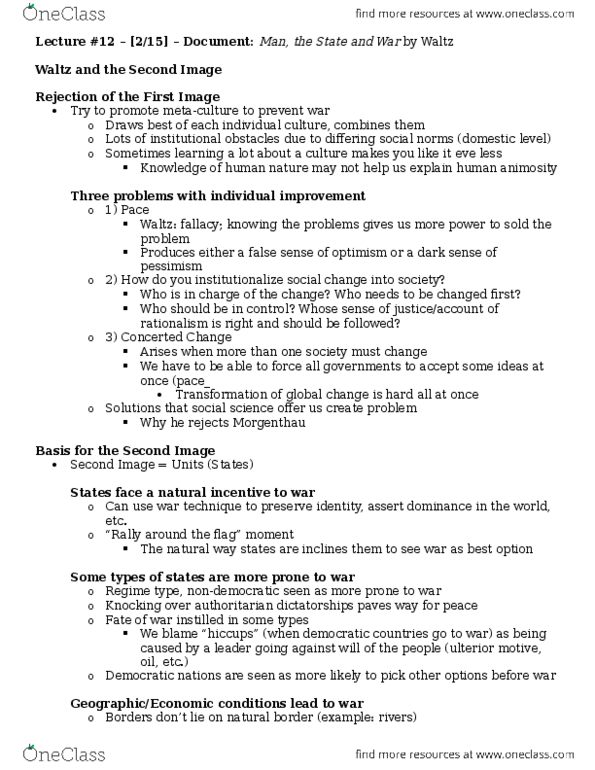 PSC 3315 Lecture Notes - Lecture 12: General Order, Federalist No. 10 thumbnail