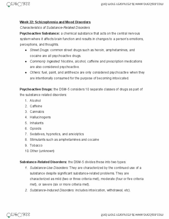 PSYC 100 Lecture Notes - Lecture 22: Schizophrenia, Catatonia, Hypnotic thumbnail