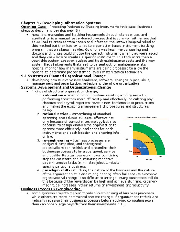 ITM 102 Chapter Notes - Chapter 9: Business Process, Systems Design, List Of Fables Characters thumbnail